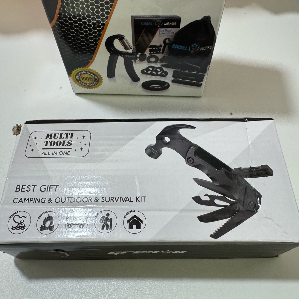 Fathers day camping accessories 13 in 1 survival multi tools Hammer & workout kt